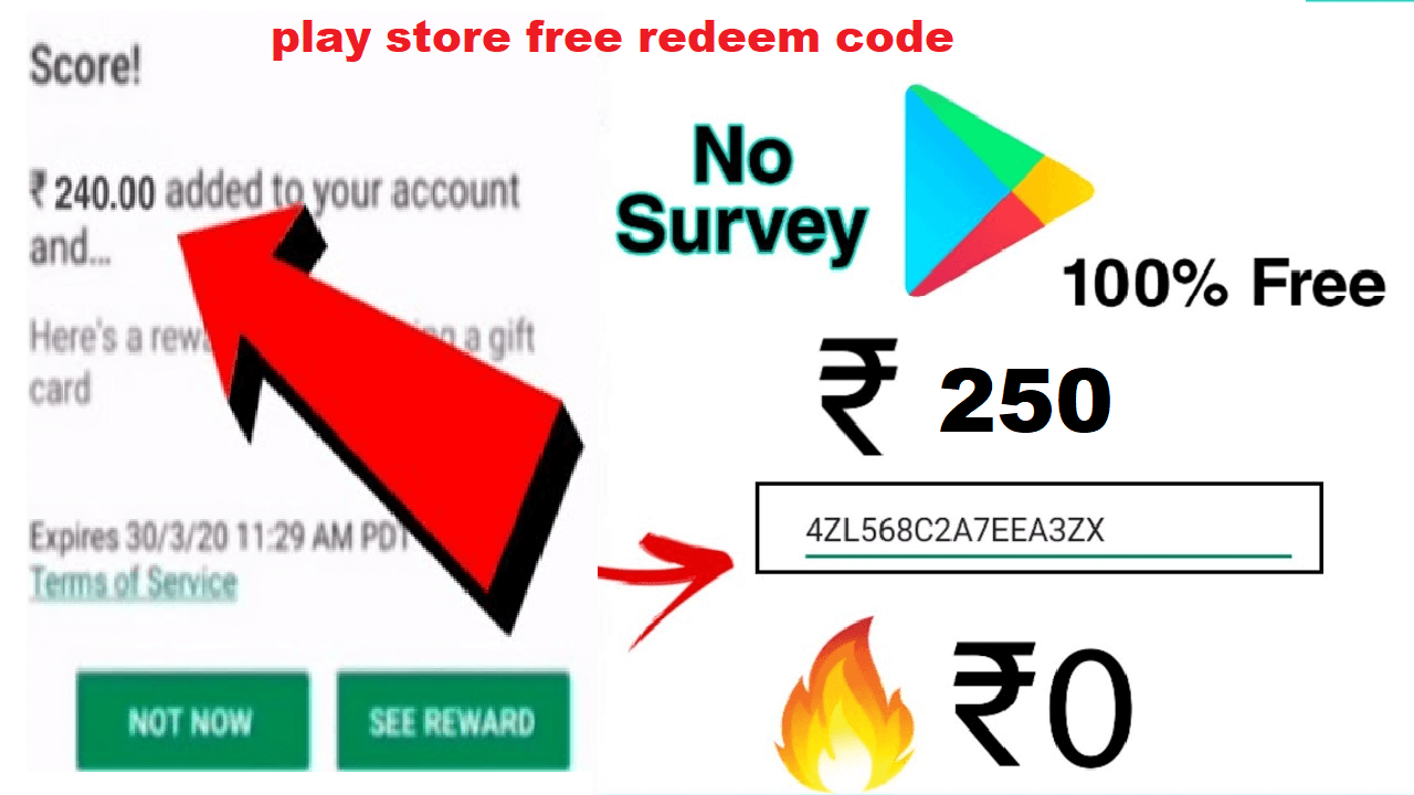 play store free redeem code
