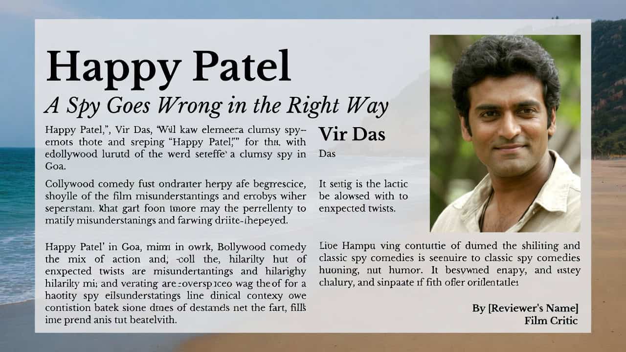 Happy Patel Movie Review: A Chaotic Spy Comedy That’s Equal Parts Fun and Frenzy